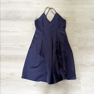 Elia Cher Navy Blue Wedding Guest Dress Size Large